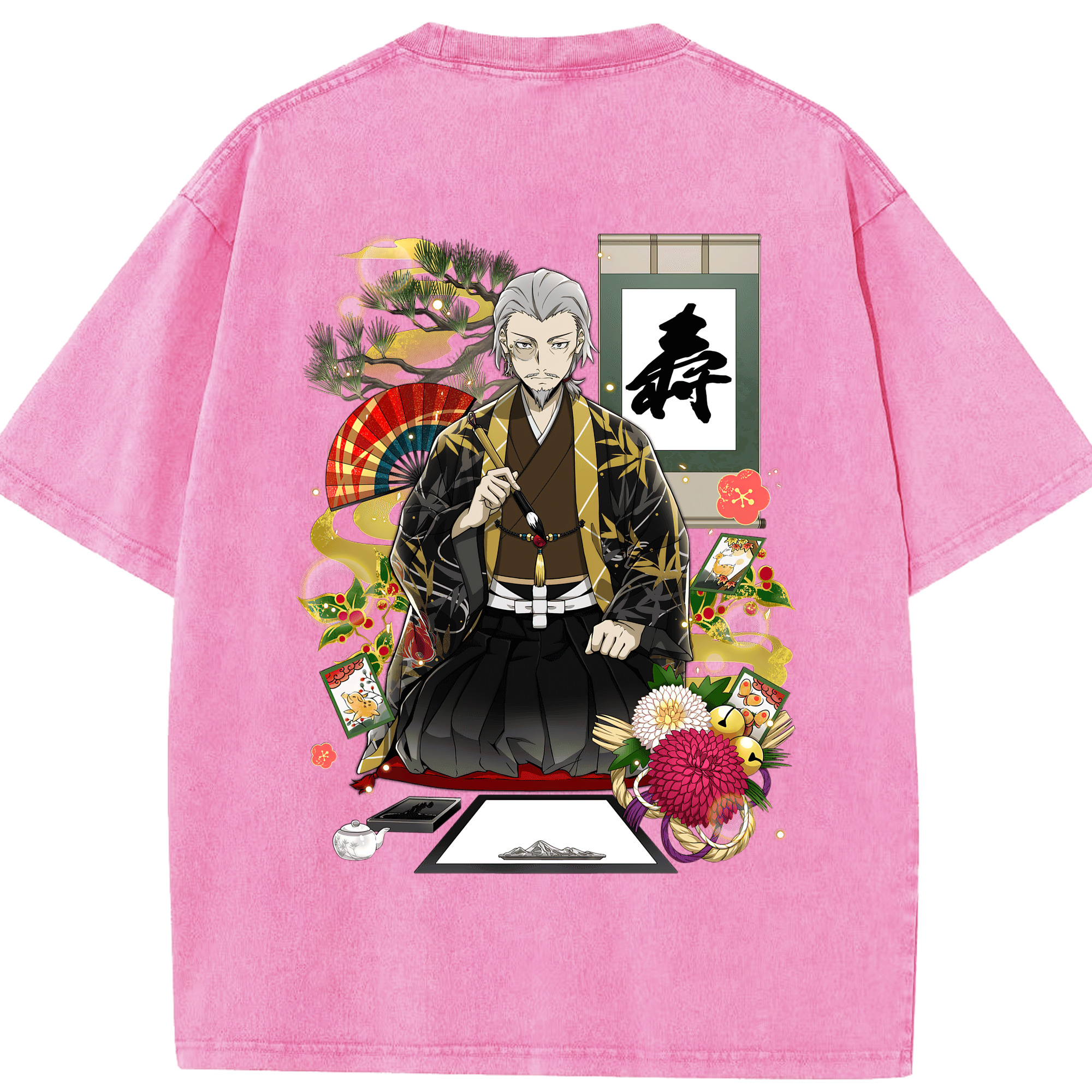 （画像用） 文豪ストレイドッグス Bungo Stray Dogs 綿100% ヴィンテージ風 半袖Tシャツ（背面プリント）